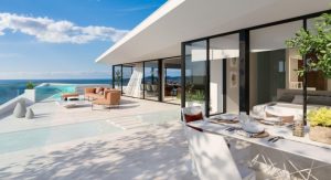 Modern architectural styles of new apartments in Spain