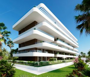 Modern architectural styles of new apartments in Spain