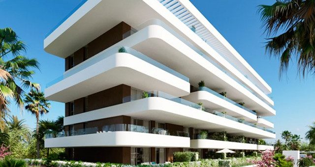 Modern architectural styles of new apartments in Spain